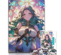 JigsawPuzzle 1000 Pieces for Teenagers Japanese Anime Girl,Brain Intelligence Challenge Addictive Toys Birthday Present,Gifts,Wall Art (75x50cm)