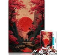 JigsawPuzzle 1000 Pieces for Teenagers Japanese Landscape,Brain Intelligence Challenge Addictive Toys Birthday Present,Gifts,Wall Art 38x26cm