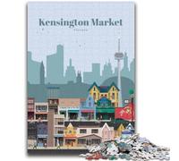 JigsawPuzzle 1000 Pieces for Teenagers Kensington Market Toronto Stress Reliever Difficult Challenge Deal As Gifts for The Whole Family (size 38x26cm)