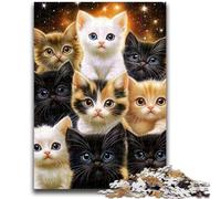 JigsawPuzzle 1000 Pieces for Teenagers Kitten Educational Games Wall Decoration Unique Birthday And Xmas Gifts 50x75cm