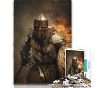 JigsawPuzzle 1000 Pieces for Teenagers Knight Templar,Brain Intelligence Challenge Addictive Toys Birthday Present,Gifts,Wall Art (75x50cm)