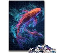 JigsawPuzzle 1000 Pieces for Teenagers Koi Fish Challenging Game Toys for Is Ideal As A Gift for The Whole Family 50x75cm