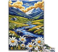 JigsawPuzzle 1000 Pieces for Teenagers Landscape Art, Suitable for People Aged 14 And Above Educational Games Secret Santa Gifts 26X38CM