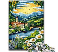 JigsawPuzzle 1000 Pieces for Teenagers Landscape Art Vibrant And Unique Design Relaxing & Challenging Puzzle Experience 50x75cm