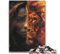 JigsawPuzzle 1000 Pieces for Teenagers Leo Woman Stress Reliever Difficult Challenge Deal As Gifts for The Whole Family 38x26cm