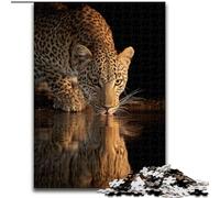 JigsawPuzzle 1000 Pieces for Teenagers Leopard on The Sofa Stress Reliever Difficult Challenge Unique Home Decor And Gifts (size 26x38cm)
