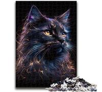 JigsawPuzzle 1000 Pieces for Teenagers Magical Cat Challenging Game Toys for Is Ideal As A Gift for The Whole Family 50x75cm