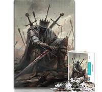 JigsawPuzzle 1000 Pieces for Teenagers Medieval Knights,Brain Intelligence Challenge Addictive Toys Birthday Present,Gifts,Wall Art (38x26cm)