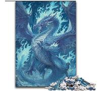 JigsawPuzzle 1000 Pieces for Teenagers Mysterious Dragon,Challenging Game And Family Play with Fully Interlocking Randomly Shaped Pieces 38x26cm