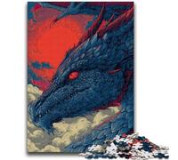 JigsawPuzzle 1000 Pieces for Teenagers Mysterious Dragon for Age 14+ Brain Teaser Game Best Gift for Adults And Teenagers 26x38cm