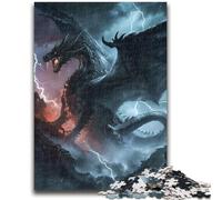 JigsawPuzzle 1000 Pieces for Teenagers Mysterious Dragon Stress Reliever Difficult Challenge Deal As Gifts for The Whole Family 50x75cm