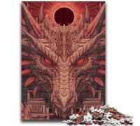 JigsawPuzzle 1000 Pieces for Teenagers Mysterious Dragon Vibrant And Unique Design Relaxing & Challenging Puzzle Experience 26x38cm
