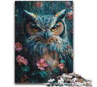 JigsawPuzzle 1000 Pieces for Teenagers Mysterious Owl for And 14 Years And over Educational Challenge Fun Activities at Home, Birthday Gifts, Travel Gifts 50x75cm