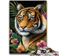 JigsawPuzzle 1000 Pieces for Teenagers Mysterious Tiger Educational Games Wall Decoration Unique Birthday And Xmas Gifts 38x26cm