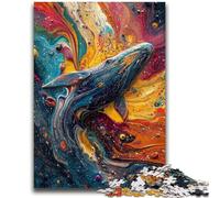 JigsawPuzzle 1000 Pieces for Teenagers Mysterious Whale Toy Intellectual Game for Home Decoration for Age 14 Years Up 50x75cm