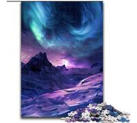 JigsawPuzzle 1000 Pieces for Teenagers Northern Lights,Challenging Game And Family Play with Fully Interlocking Randomly Shaped Pieces 50x75cm