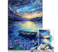 JigsawPuzzle 1000 Pieces for Teenagers Northern Lights,Educational Family Game with Fully Interlocking Randomly Shaped Pieces 38x26cm