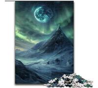 JigsawPuzzle 1000 Pieces for Teenagers Northern Lights,Help The Brain Exercise Addictive Toys to Cultivate Patience Enhance Memory 50x75cm