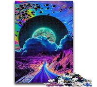 JigsawPuzzle 1000 Pieces for Teenagers Over The Horizon for Age 14+ Quiz Game Fun at Home Activities, Birthday Present,Travel Gifts 26x38cm