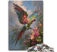JigsawPuzzle 1000 Pieces for Teenagers Parrot for Age 14+ Quiz Game Fun at Home Activities, Birthday Present,Travel Gifts 26x38cm