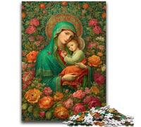 JigsawPuzzle 1000 Pieces for Teenagers Portrait of Mary The Mother for And 14 Years And over Educational Challenge Fun Activities at Home, Birthday Gifts, Travel Gifts 50x75cm