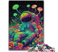 JigsawPuzzle 1000 Pieces for Teenagers Psychedelic Astronaut Relax Games Educational Game for Birthday, Chrismas for And Age 14 Years Up 50x75cm