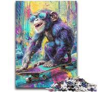 JigsawPuzzle 1000 Pieces for Teenagers Psychedelic Monkey Decompressing Intellectual Educational Toy Perfect Decoration 50x75cm