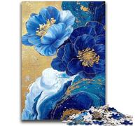 JigsawPuzzle 1000 Pieces for Teenagers Purples And Teals Floral Art Relax Games Educational Game for Birthday, Chrismas for And Age 14 Years Up 26x38cm