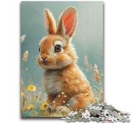 JigsawPuzzle 1000 Pieces for Teenagers Rabbit Difficult And Challenge with Matching Poster And Trivia Sheet for Age 14 26x38cm