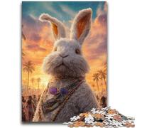 JigsawPuzzle 1000 Pieces for Teenagers Rabbit for Educational Game Challenge Toy Deal As Gifts for The Whole Family 38x26cm
