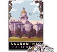 JigsawPuzzle 1000 Pieces for Teenagers Sacramento State Capitol Stress Reliever Difficult Challenge Deal As Gifts for The Whole Family (size 50x70cm)