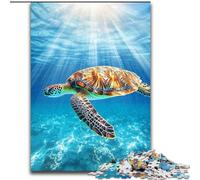 JigsawPuzzle 1000 Pieces for Teenagers Sea Turtle Stress Reliever Staycation Kill Time Perfect Decoration for Age 14+ 50x75cm