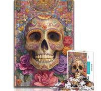 JigsawPuzzle 1000 Pieces for Teenagers Skeleton Art,Help The Brain Exercise Addictive Toys to Cultivate Patience Gift For Birthdays 75x50cm