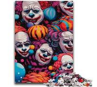 JigsawPuzzle 1000 Pieces for Teenagers Skeleton Clown for Age 14+ Quiz Game Fun at Home Activities, Birthday Present,Travel Gifts 26x38cm