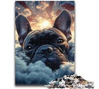 JigsawPuzzle 1000 Pieces for Teenagers Sleeping Pug for Educational Game Challenge Toy Deal As Gifts for The Whole Family 50x75cm