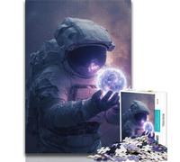 JigsawPuzzle 1000 Pieces for Teenagers Space Astronaut,Brain Intelligence Challenge Addictive Toys Birthday Present,Gifts,Wall Art (38x26cm)