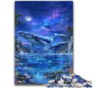JigsawPuzzle 1000 Pieces for Teenagers Space Whale, Games Toys Gift Unique Birthday And Gifts for And Age 14 Years Up 26X38CM
