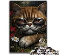 JigsawPuzzle 1000 Pieces for Teenagers Steampunk Cat Family Fun Fun at Home Activities, Birthday Present,Travel Gifts, for And 14 Years Old 26x38cm