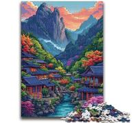 JigsawPuzzle 1000 Pieces for Teenagers Strange And Beautiful Mountains Family Game Stress Reliever Difficult Challenge Artists Collection, Fine Art 50x75cm
