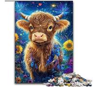 JigsawPuzzle 1000 Pieces for Teenagers Sunflower Yak, for 14+ Challenging Game As A Gift for The Whole Family And Friends (Size 26x38cm)