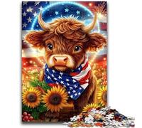 JigsawPuzzle 1000 Pieces for Teenagers Sunflower Yak for Educational Game Challenge Toy Deal As Gifts for The Whole Family 38x26cm