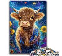 JigsawPuzzle 1000 Pieces for Teenagers Sunflower Yak Relax Games Educational Game for Birthday, Chrismas for And Age 14 Years Up 26x38cm