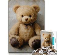 JigsawPuzzle 1000 Pieces for Teenagers Teddy Bear,Brain Intelligence Challenge Addictive Toys Birthday Present,Gifts,Wall Art (75x50cm)
