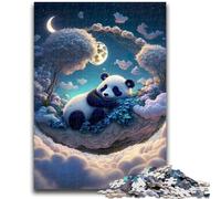 JigsawPuzzle 1000 Pieces for Teenagers The Mystic Panda for Age 14+ Quiz Game Fun at Home Activities, Birthday Present,Travel Gifts 26x38cm
