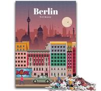 JigsawPuzzle 1000 Pieces for Teenagers Travel to Berlin for Age 14+ Quiz Game Fun at Home Activities, Birthday Present,Travel Gifts (size 50x75cm)