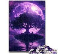 JigsawPuzzle 1000 Pieces for Teenagers Tree of Life Difficult And Challenge with Matching Poster And Trivia Sheet for Age 14 26x38cm