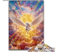JigsawPuzzle 1000 Pieces for Teenagers Unicorn Angel Stress Reliever Difficult Challenge Unique Home Decor And Gifts (size 50x75cm)