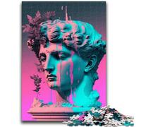 JigsawPuzzle 1000 Pieces for Teenagers Vaporwave Aesthetics for Educational Game Challenge Toy Deal As Gifts for The Whole Family 50x75cm
