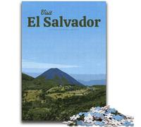 JigsawPuzzle 1000 Pieces for Teenagers Visit El Salvador for Age 14+ Quiz Game Fun at Home Activities, Birthday Present,Travel Gifts (size 38x52cm)