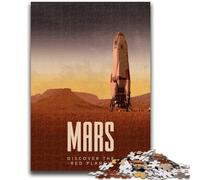 JigsawPuzzle 1000 Pieces for Teenagers Visit Mars for Age 14+ Quiz Game Fun at Home Activities, Birthday Present,Travel Gifts (size 38x26cm)
